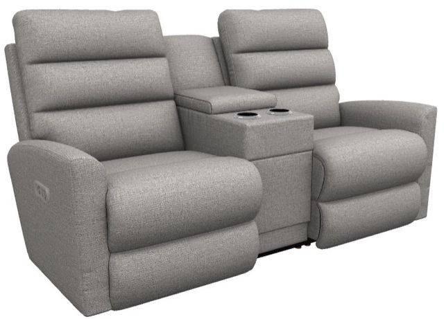 La-Z-Boy® Liam Twilight Power Wall Reclining Loveseat with Console, Headrest, and Lumbar-0