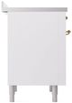 Ilve® Nostalgie II Series 36" White Pro Style Induction Range-2