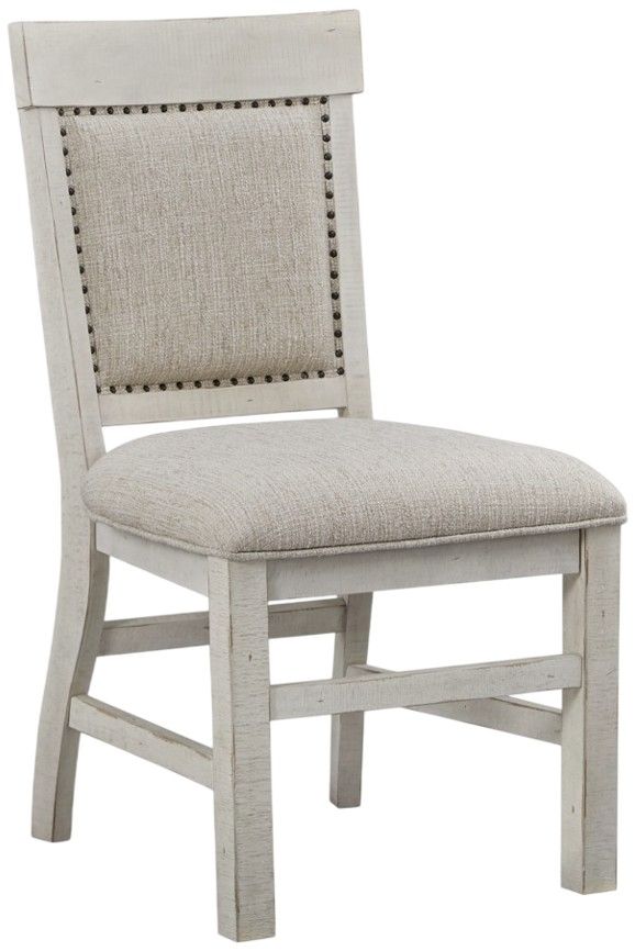 Magnussen Home® Bronwyn Alabaster/Baja Natural Upholstered Side Chair-0