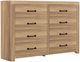 Perdue Woodworks 67,000 Essential Brown 8-Drawer Chest-0