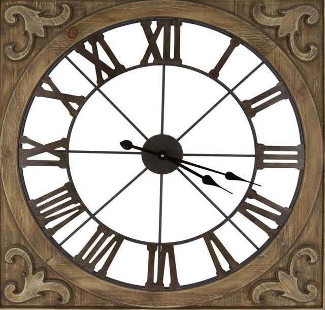 Classy Art Brown Wall Clock-1