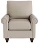 Bassett® Furniture Customizable Benchmade Premier Leather Panel Arm Accent Chair-1
