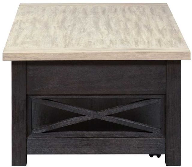 Liberty Furniture Heatherbrook Ash Lift Top Cocktail Table with Charcoal Base -3