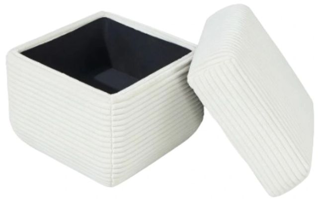 Modus Furniture Wisteria Frosty Upholstered Storage Ottoman-3