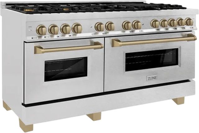 ZLINE Autograph Edition 60" Satin Stainless Steel Pro Style Dual Fuel Range-2