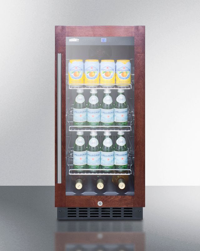 Summit® 2.45 Cu. Ft. Glass/Panel Ready Frame Built-In Beverage Center-2