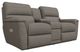 La-Z-Boy® Ava Truffle Power Reclining Loveseat with Console and Headrest-0