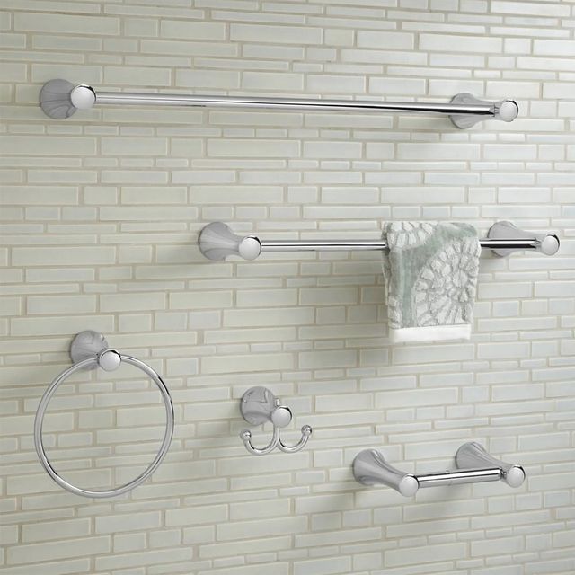 American Standard Transitional Chrome 18" Towel Bar-2