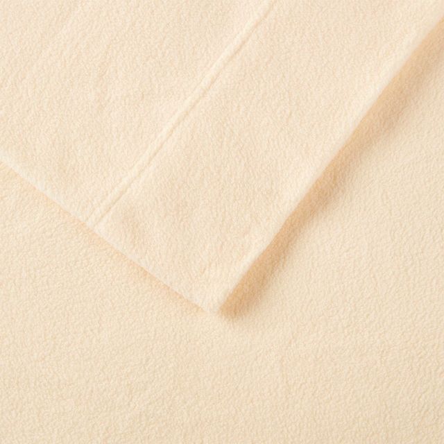 Olliix by True North by Sleep Philosophy Ivory Queen Micro Fleece Sheet Set-2