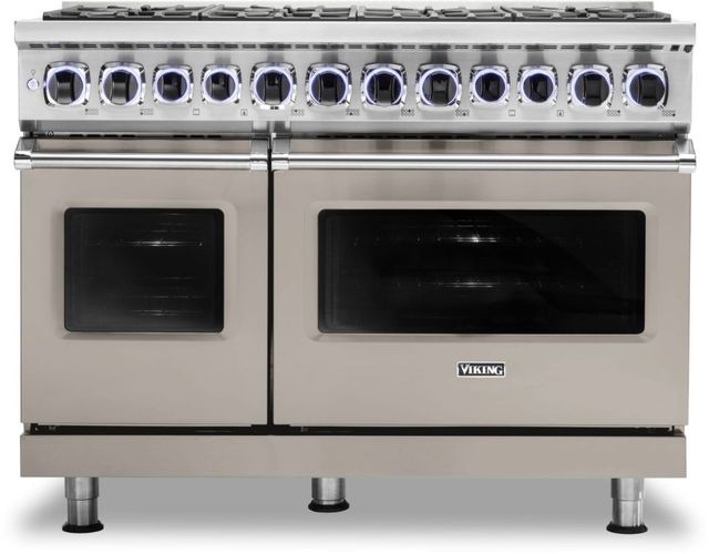 Viking® 7 Series 48" Pacific Grey Pro Style Dual Fuel Natural Gas Range-0