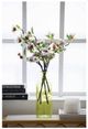 A & B Home Cream/Green Faux Apple Blossom Stem-1