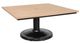 CabanaCoast® Customizable Skye Aluminum/Wooden 36" Outdoor Square Pedestal Coffee Table-0