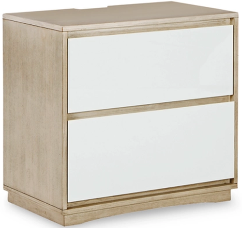 Signature Design by Ashley® Wendora Bisque/White Nightstand-0