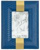 A & B Home Navy Blue Large Faux Croco Photo Frame-0