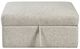 Homelegance® Isla Sand Storage Ottoman with Casters-2