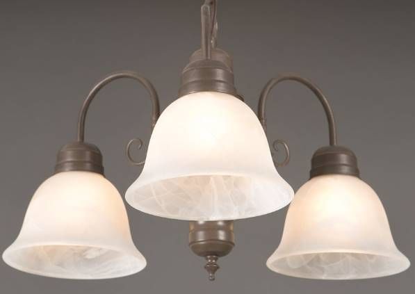 YHD Manzanita Dark Brown 3-Light Chandelier-4