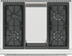 Wolf® 36" Stainless Steel Pro Style Gas Range-1