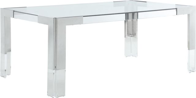Meridian Furniture Casper Rich Chrome 60" Dining Table-1