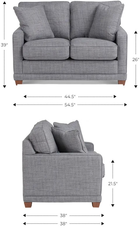 La-Z-Boy® Kennedy Carbon Loveseat | Masner Furniture | West