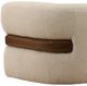 Dovetail Furniture Edrina Brown/Olana Cream Sofa-5