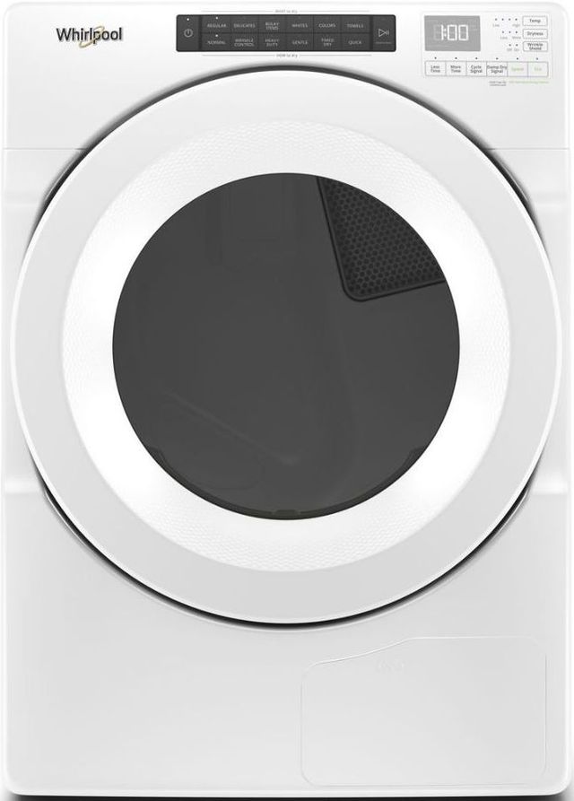 Whirlpool® White Front Load Washer & Electric Dryer Laundry Pair-2