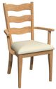 Bermex® Customizable Upholstered Dining Arm Chair-0