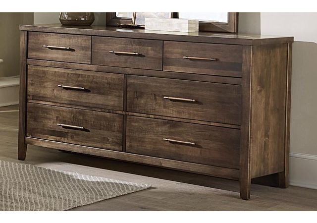 Vaughan Bassett Pure Maple 7 Drawer Dresser In Maple Syrup-1