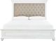 Benchcraft® Kanwyn Whitewash Queen Upholstered Panel Bed-1