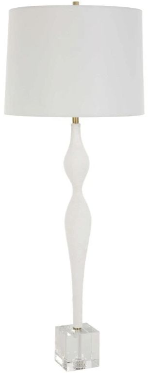 Uttermost® Helena White Table Lamp-0