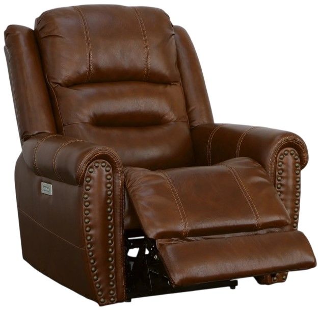 Flexsteel® Oscar Grizzly Power Recliner with Power Headrest-4