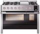 Ilve® Panoramagic 48" Stainless Steel Pro Style Dual Fuel Range-0