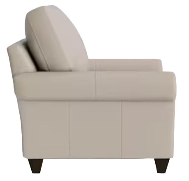 Bassett® Furniture Customizable Benchmade Premier Leather Panel Arm Accent Chair-2