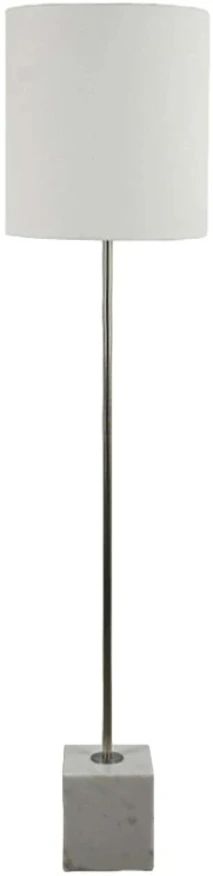 Decor-Rest® Furniture LTD Matte Metal/White Floor Lamp
