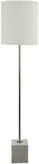 Decor-Rest® Furniture LTD Matte Metal/White Floor Lamp-0