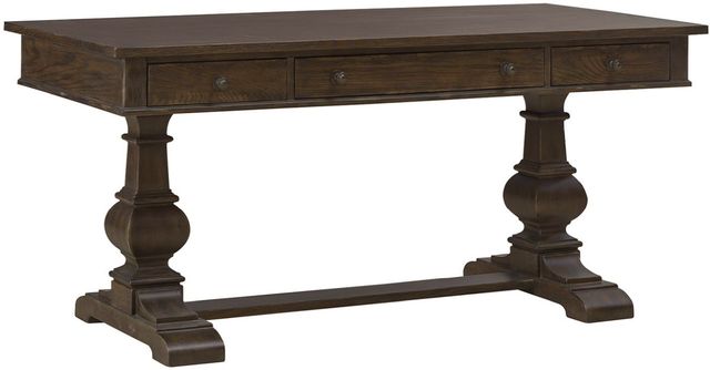 Liberty Furniture Paradise Valley 2-Piece Saddle Brown Desk Set-1