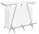 Coaster® Araceli Chrome/White Bar Wine Cabinet-0