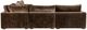 Classic Home Ludwig 5-Piece Mossed Brown Sectional Set-4