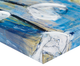 Olliix by INK+IVY Ocean Breeze Blossom 4 Piece Blue Gel Coat Printed on Canvas Set-4