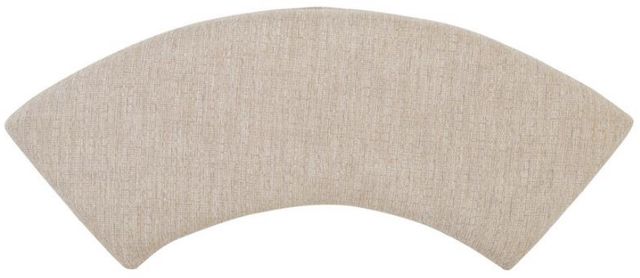 Magnussen Home® Heron Cove Baja Fog/Chalk White Upholstered Curved Bench-3