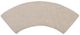 Magnussen Home® Heron Cove Baja Fog/Chalk White Upholstered Curved Bench-3