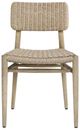 Uttermost® Kailua Cerused Wheat Wicker/Wooden Outdoor Dining Chair-3