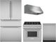 Thermador® 4 Piece Stainless Steel Gas Kitchen Package-0