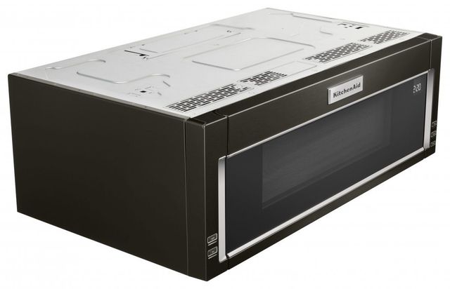 KitchenAid® 1.1 Cu. Ft. Black Stainless Steel with PrintShield™ Finish Over The Range Microwave Hood Combination-3