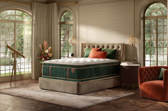 Simmons® Luxury Escape No. 9 Wrapped Coil 17" Medium Plush Pillow Top Queen Mattress-1