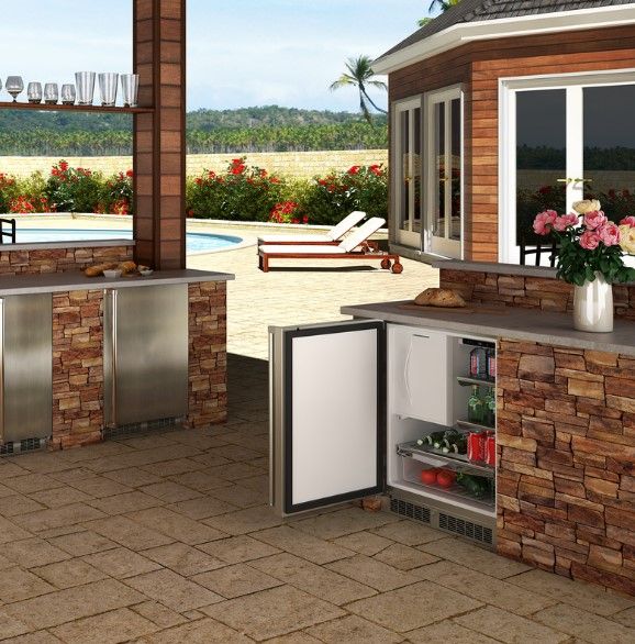 Marvel 4.9 Cu. Ft. Stainless Steel Outdoor Under CounterRefrigerator-2