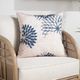 Nourison Home™ Aloha Ivory/Navy Throw Pillow-2