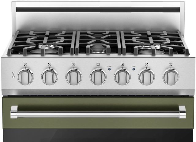 Viking® 3 Series 30" Cypress Green Freestanding Natural Gas Range-1