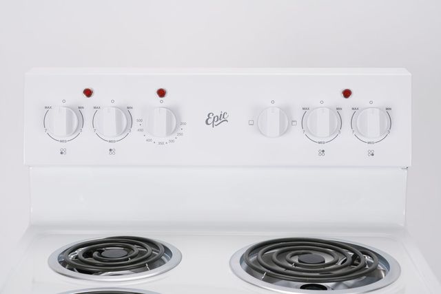 Epic® 24" White Freestanding Electric Range-1
