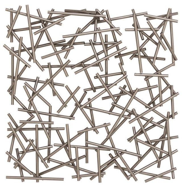 Deco Marche Cosmoliving Silver Overlapping Lines Wall Decor-1
