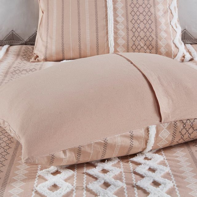 Olliix by INK+IVY Imani Blush Full/Queen Cotton Comforter Mini Set-2